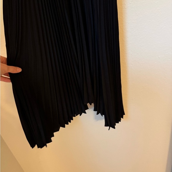 A.L.C. Renzo Black Pleated High Neck Dress - Picture 9 of 14